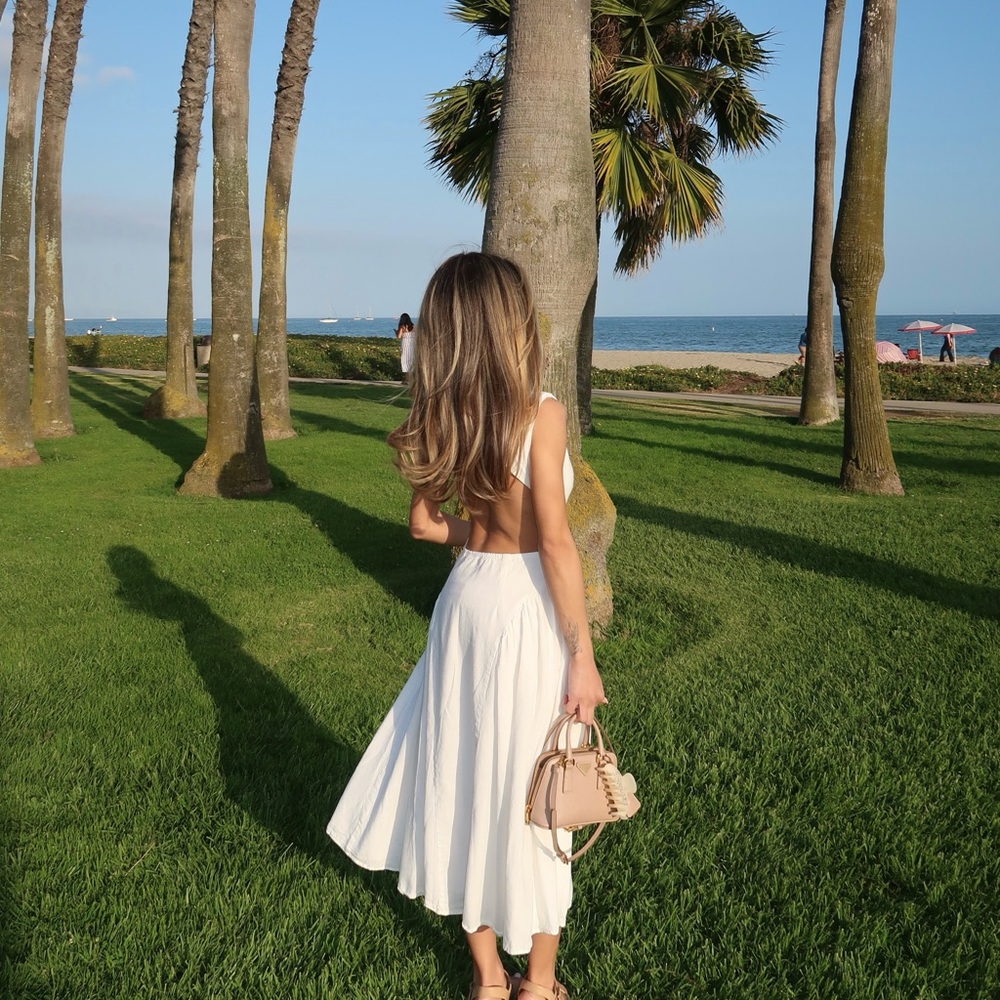 Peppermayo White Backless Dress Maylah